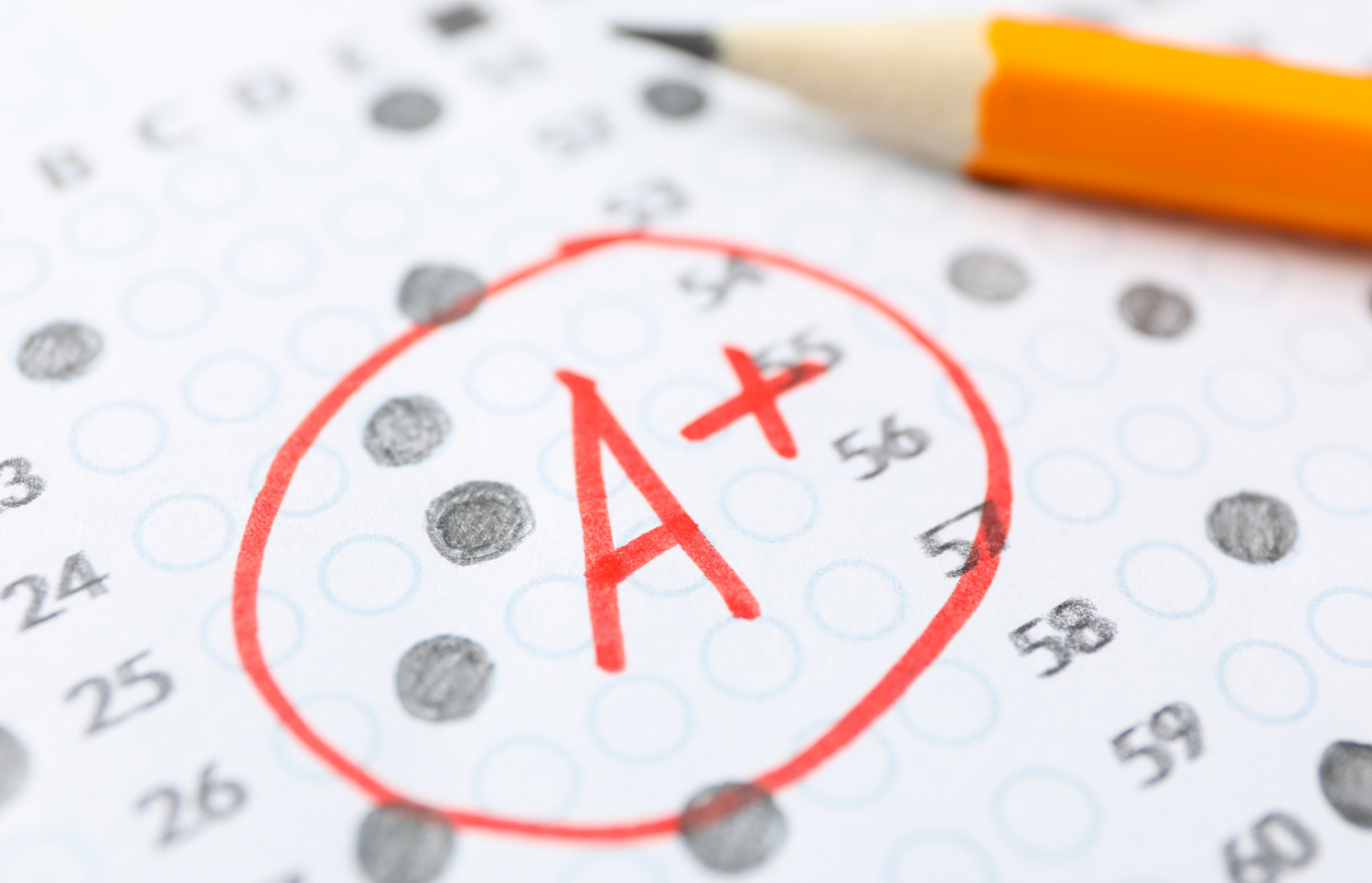 Engineering exam answer sheet with grade