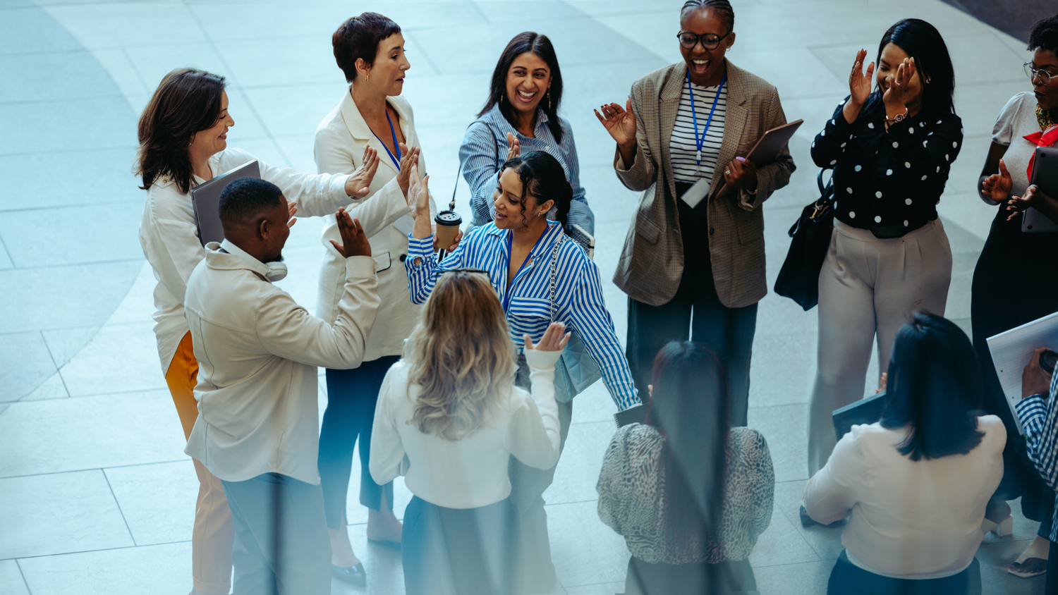 Engineers collaborating in workplace meeting