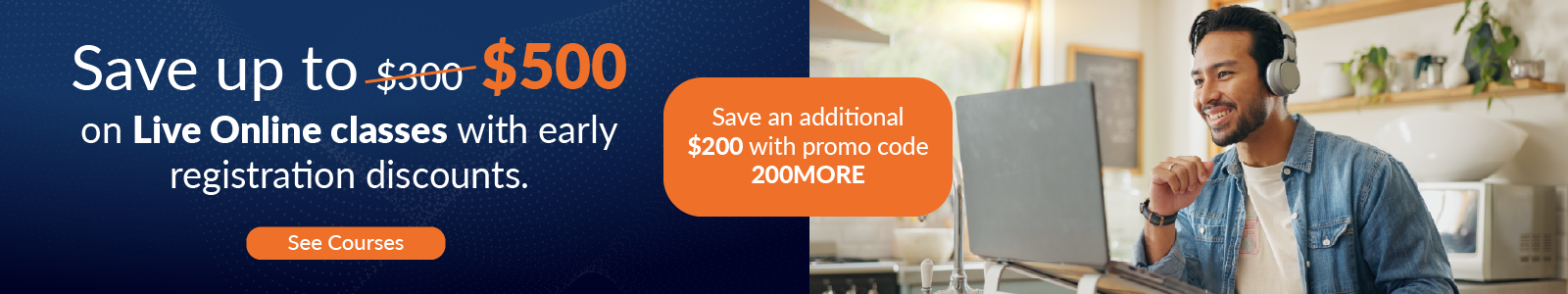 Spring Live Online Classes Push Banner