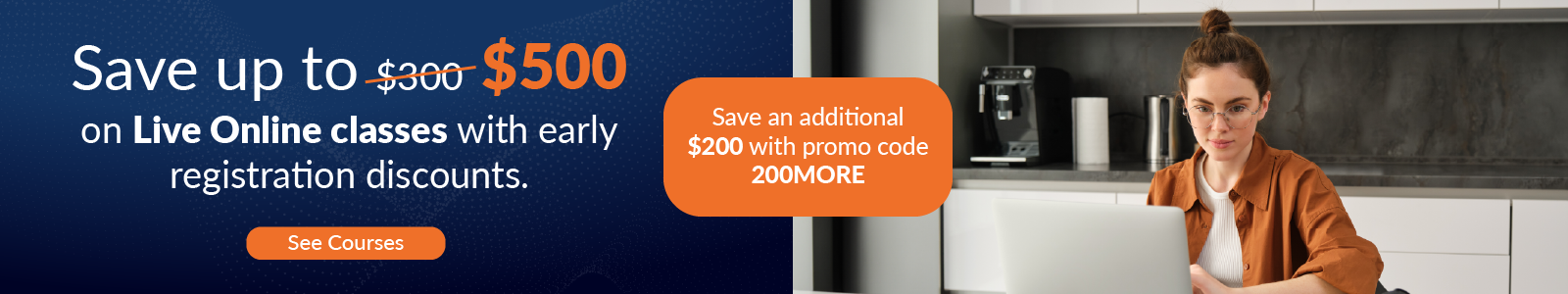 Spring Live Online Classes Push Banner