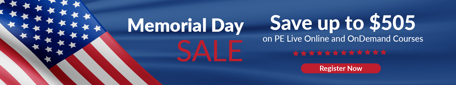 Memorial Day Sale Banner