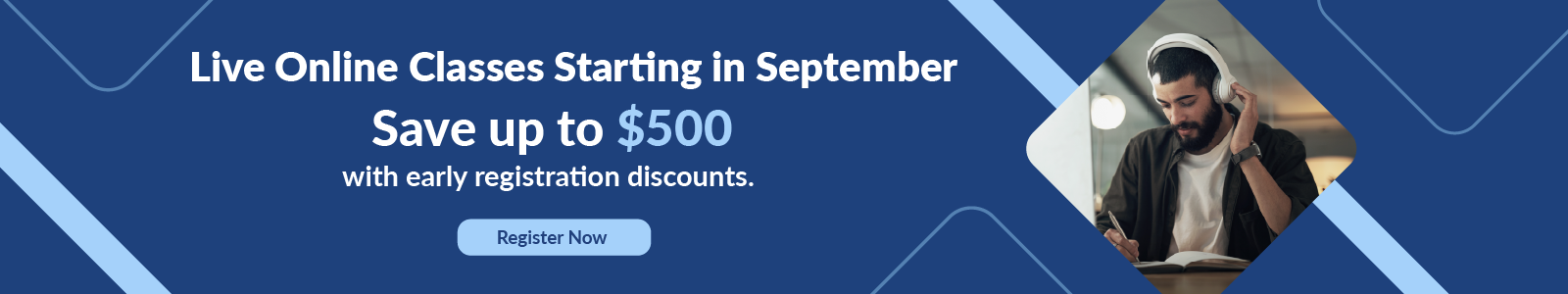 September Live Online Classes ERD Banner